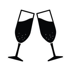 two glasses of champagne