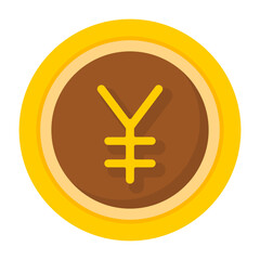 Japanese Yen Flat Icon