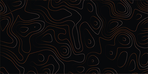Organic seamless contour lines forming an abstract topographic background

