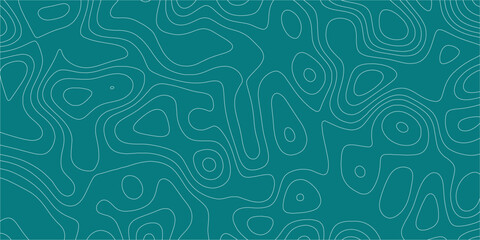 Topography map-inspired line drawing forming abstract pattern in continuous flow

