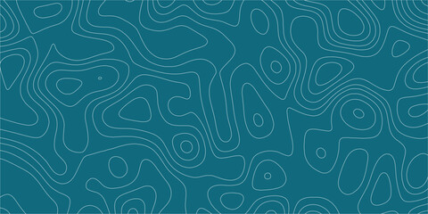 Topography map-inspired line drawing forming abstract pattern in continuous flow

