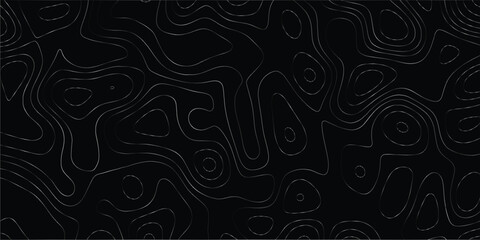 Elevation map design with continuous abstract lines for creative backgrounds

