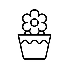 flower-basket flat vector