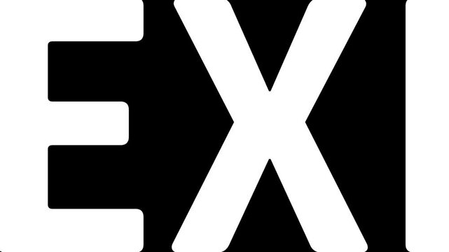 animated text Mexico for cinematic zoom video transition effect. Green screen with black and white channel