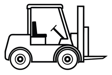 Forklift truck vector silhouette, Collection of forklift truck silhouette vector illustration, Happy Labor Day silhouette