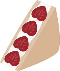 fruit sandwich strawberry cream 