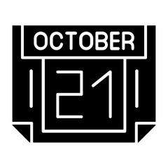 21 October Solid Style Icon