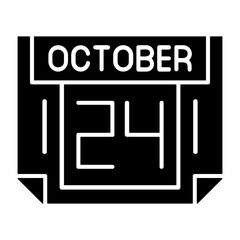 24 October Solid Style Icon