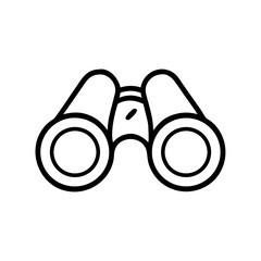 binoculars flat vector