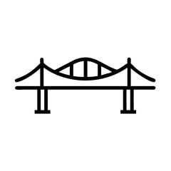 bridge flat vector