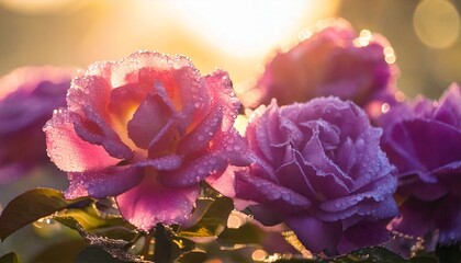 Obraz premium 美しいバラの花の見事な背景