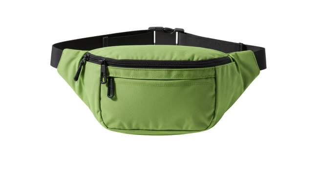 Isolated Green Fanny Pack Casual Style