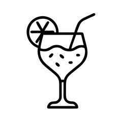 cocktail flat vector