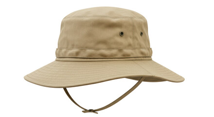Isolated Safari Hat with String for Head Protection