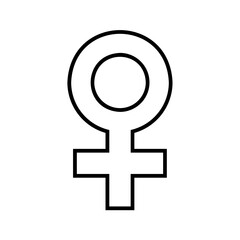 Fototapeta premium Female symbol with a star