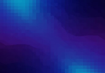 Obraz premium A mesmerizing twilight sky, painted with deep blues and purples, evokes a sense of mystery and tranquility in a pixelated, abstract style.