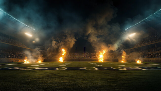football ground fire