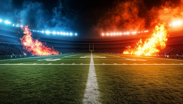 football ground fire