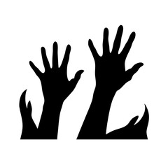 scary frame border silhouette isolated  Vector SVG