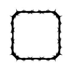 Obraz premium scary frame border silhouette isolated Vector SVG