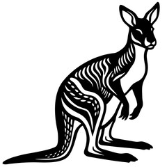 Kangaroo silhouette