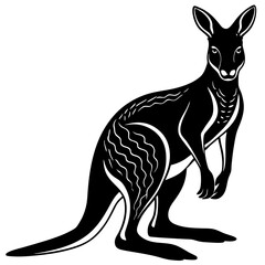 Kangaroo silhouette