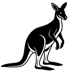 Kangaroo silhouette