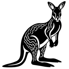 Kangaroo silhouette