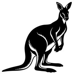 Kangaroo silhouette