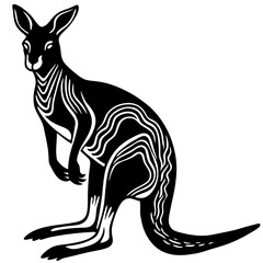 Kangaroo silhouette
