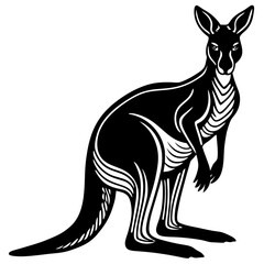 Kangaroo silhouette