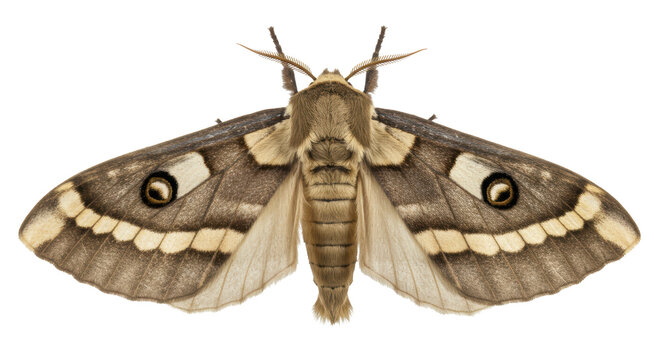 Isolated Emperor Moth