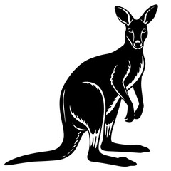 Kangaroo silhouette