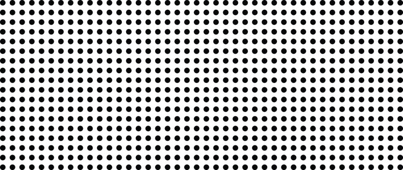 Dots pattern vector. Polka dot background. Monochrome polka dots abstract background. Dot pattern print. Panorama view. 