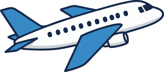 vector illustration of airplane