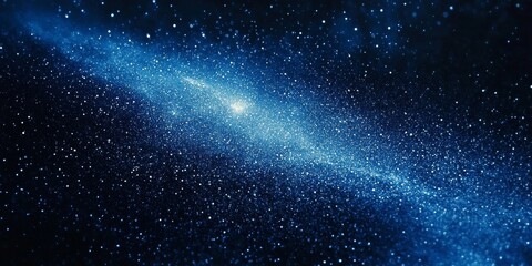 Fototapeta premium Light blue ray dark blue background grainy gradient noise texture banner design, Generative AI