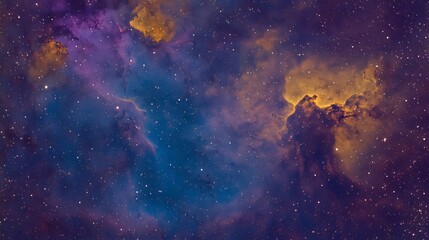 Fototapeta premium Exploring the Depths Colorful Nebula in Space with Countless Stars