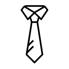 tie flat vector