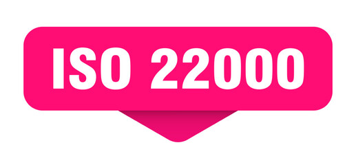 iso 22000 sticker. iso 22000 sign on transparent background