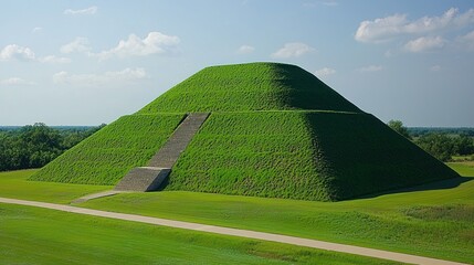 Majestic Monks Mound: A Green Pyramid in the Mississippi Valley