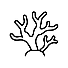 Obraz premium Coral reef illustration depicting intricate branches and structures, marine ecosystem, underwater environment