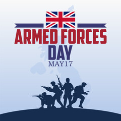 Vector graphic of Armed Forces Day ideal for Armed Forces Day celebration.