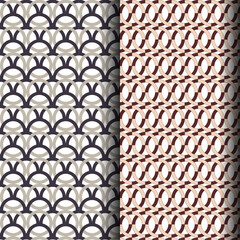 vector seamless pattern with waves