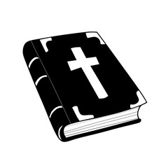 Cross christian bible silhouette