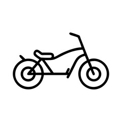 Fototapeta premium chopper-bike flat vector