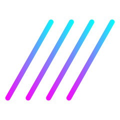Simple Memphis Geometric Line Shape