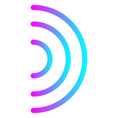 Simple Memphis Geometric Line Shape