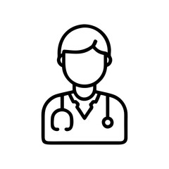 Fototapeta premium doctor flat vector