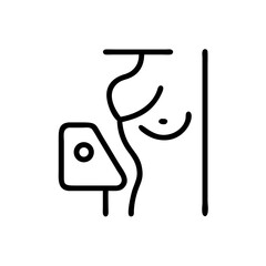 mammogram flat vector