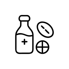 medicine flat vector